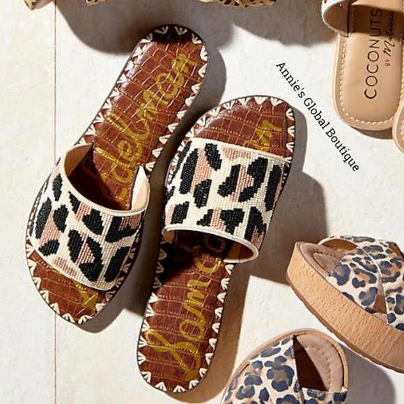 sam edelman beaded slide sandals